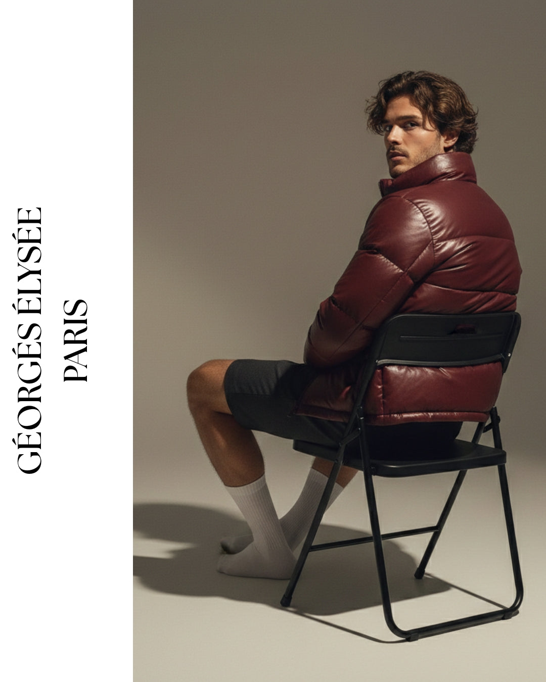 Burgundy - Mens Puffer Jacket