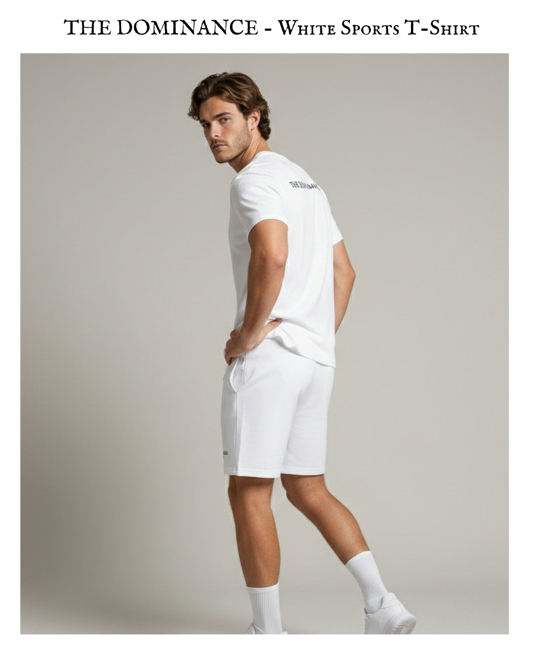 THE DOMINANCE - White Performance Sports T-Shirt