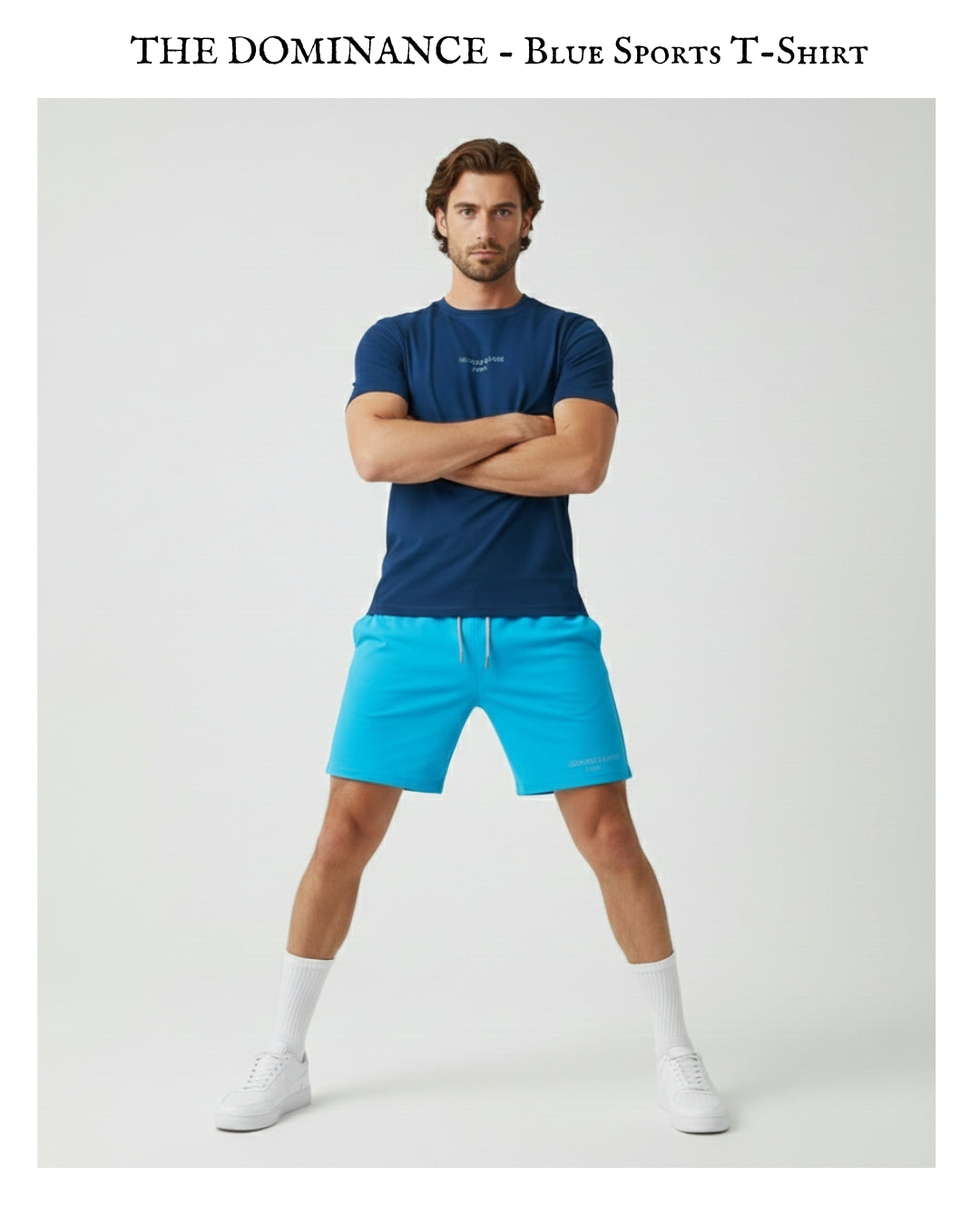 THE DOMINANCE -Blue Performance Sports T-Shirt