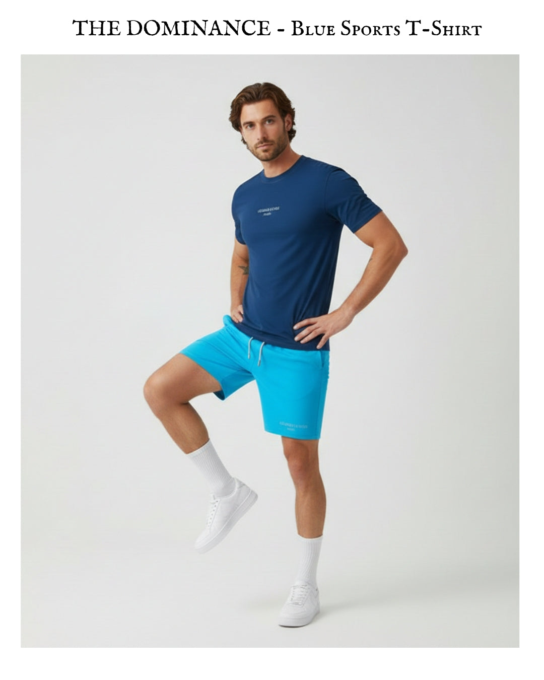 THE DOMINANCE -Blue Performance Sports T-Shirt