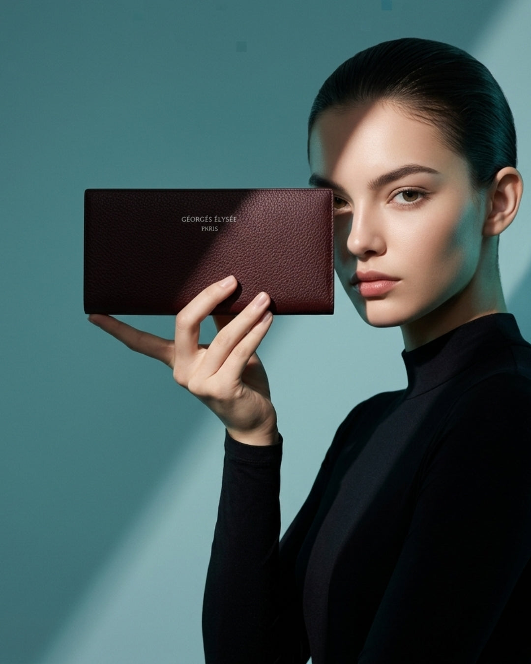 Dark RED Travel wallet