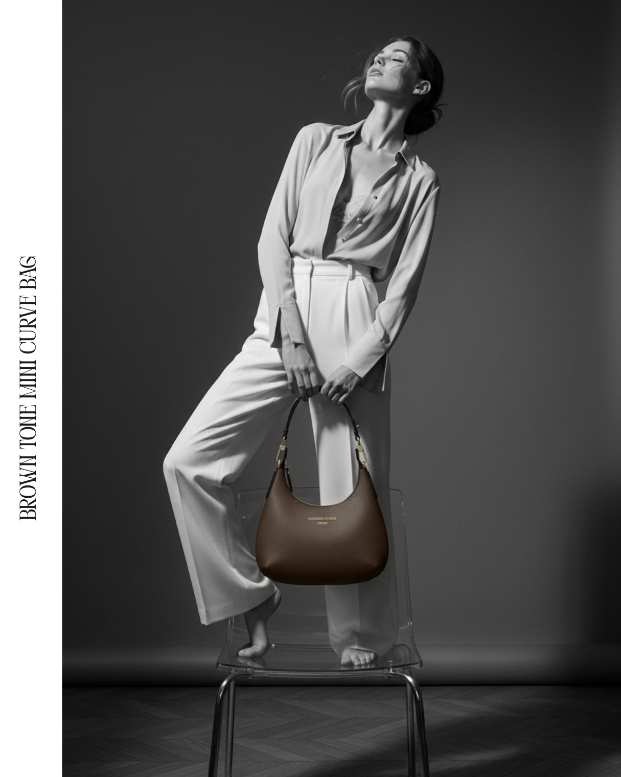 Brown tone Mini Curve Bag