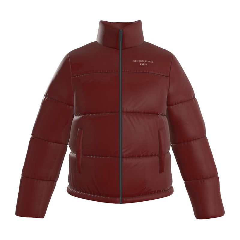 Burgundy - Mens Puffer Jacket