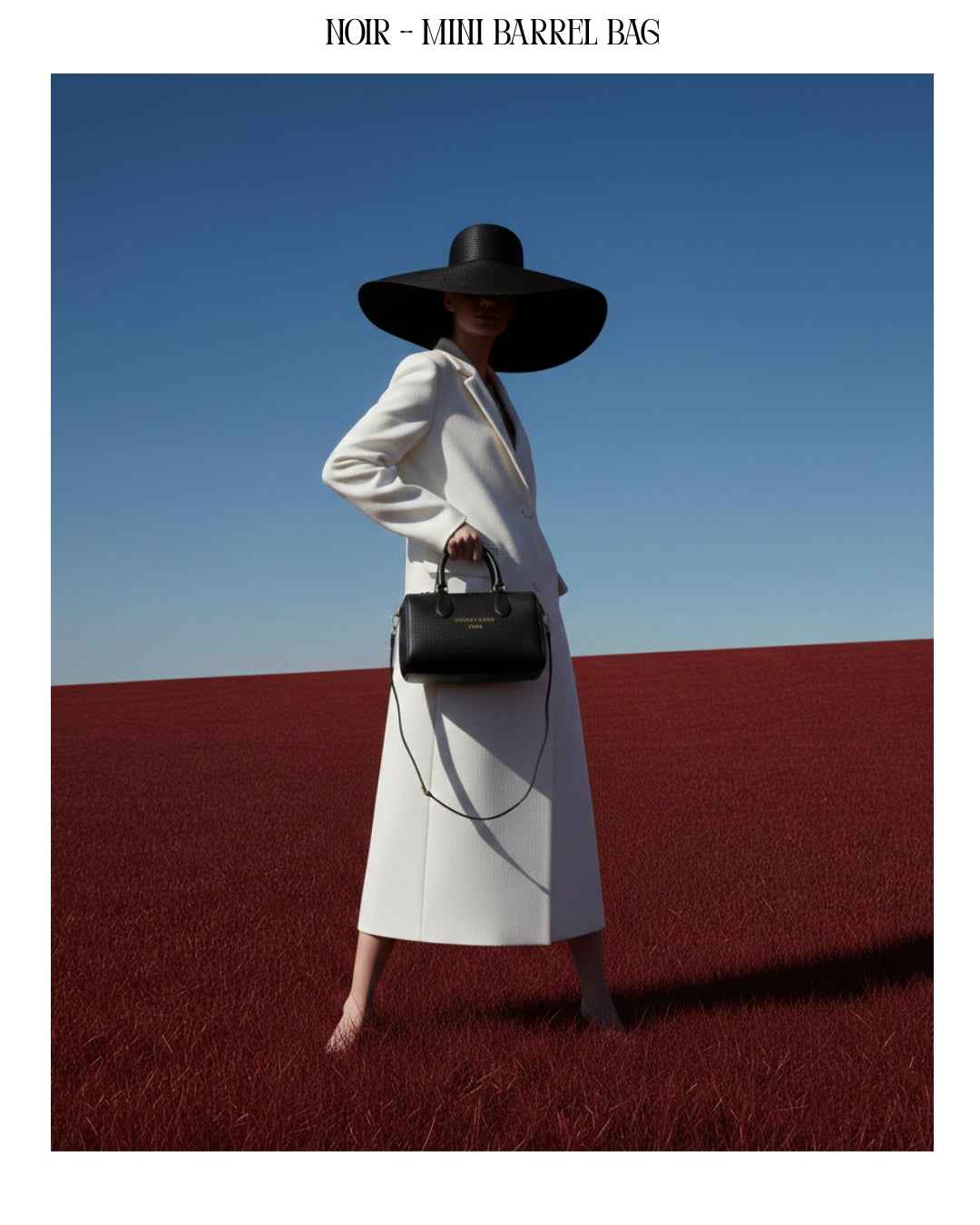 Noir - Mini Barrel Bag - GEORGES ELYSEE