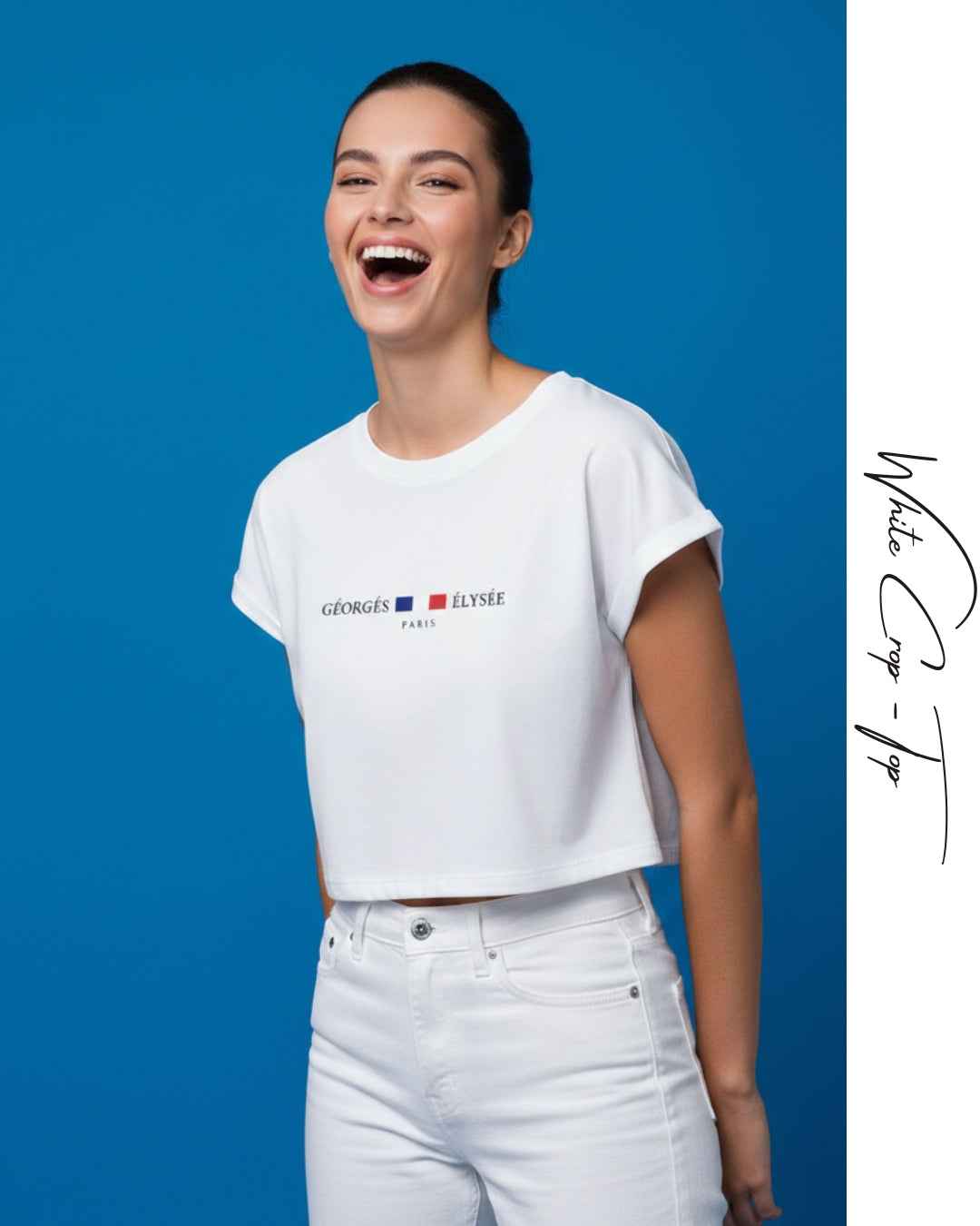 White - Crop Top T-Shirt
