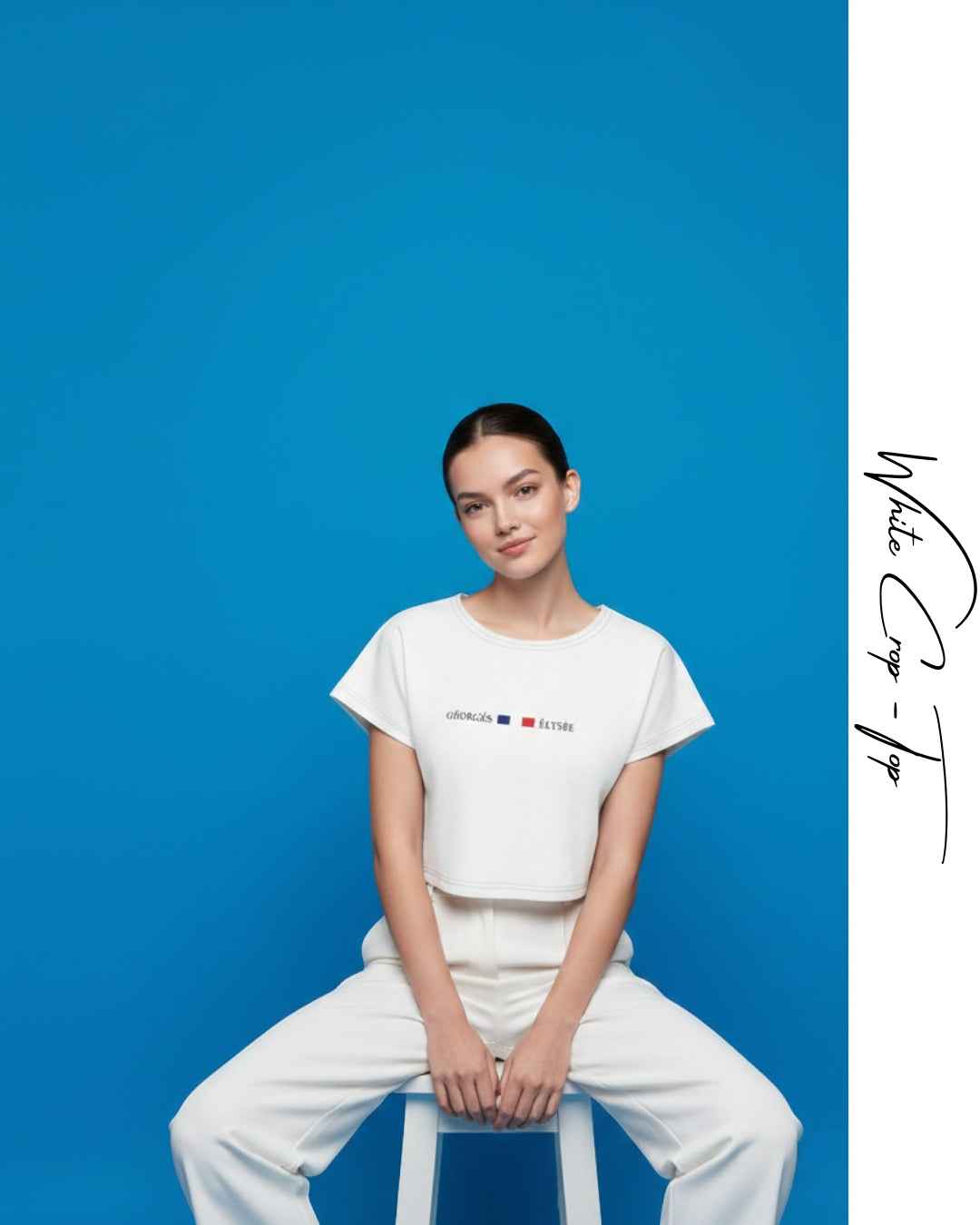 White - Crop Top T-Shirt