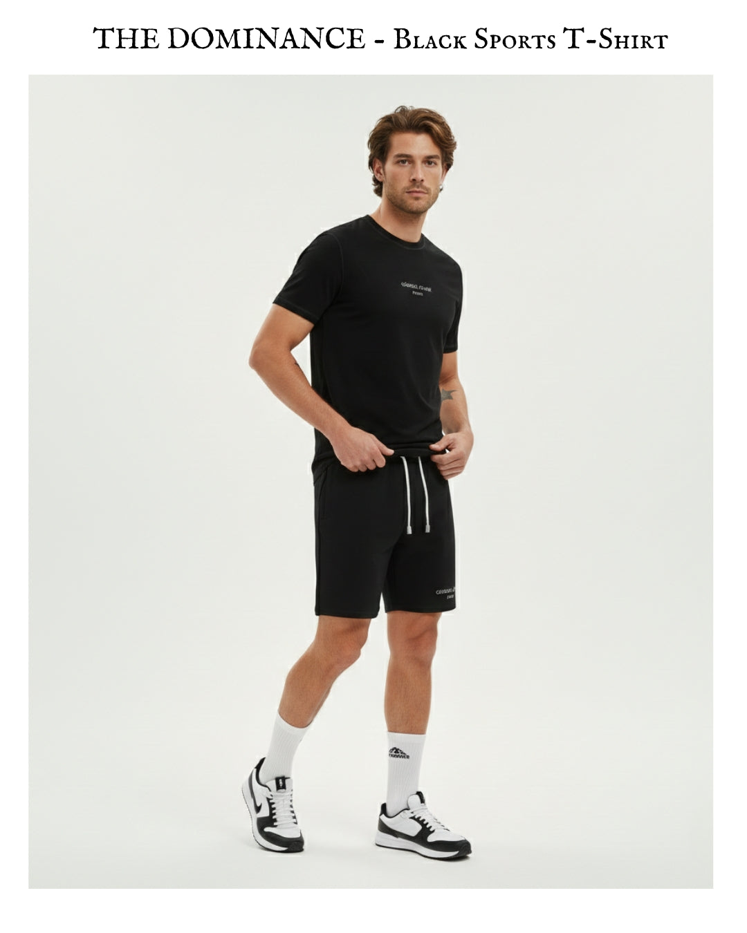 THE DOMINANCE - Black Performance Sports T-Shirt