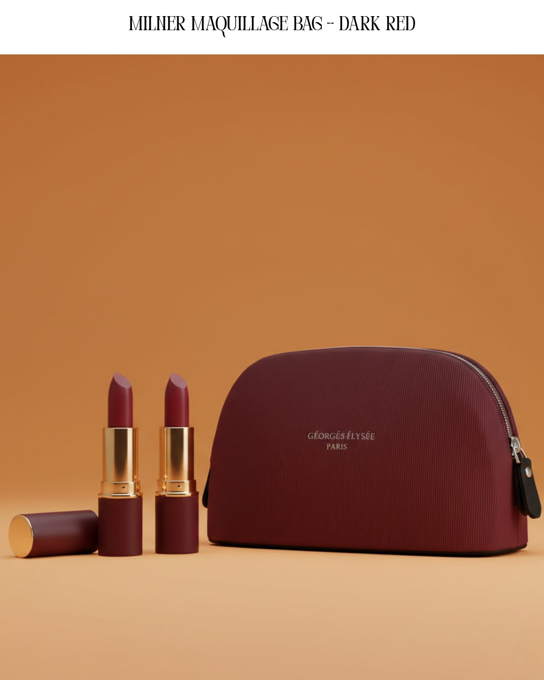 Milner maquillage bag DARK RED