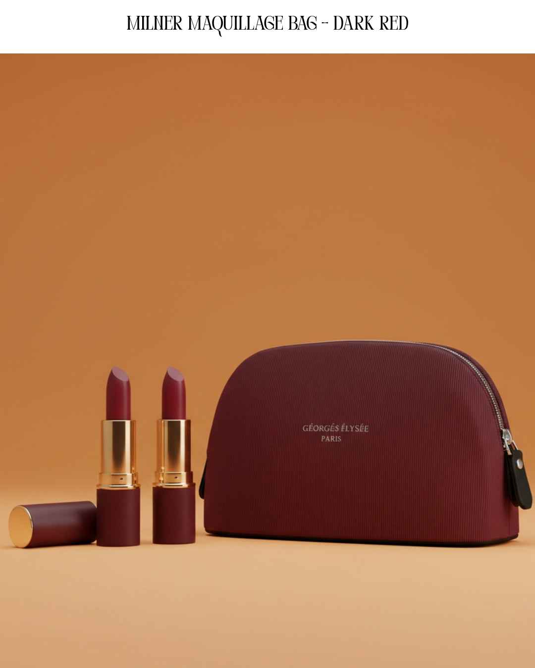Milner maquillage bag DARK RED