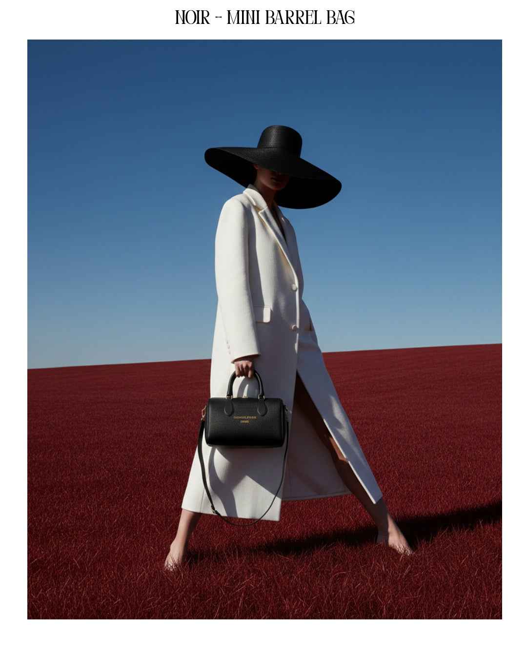 Noir - Mini Barrel Bag - GEORGES ELYSEE