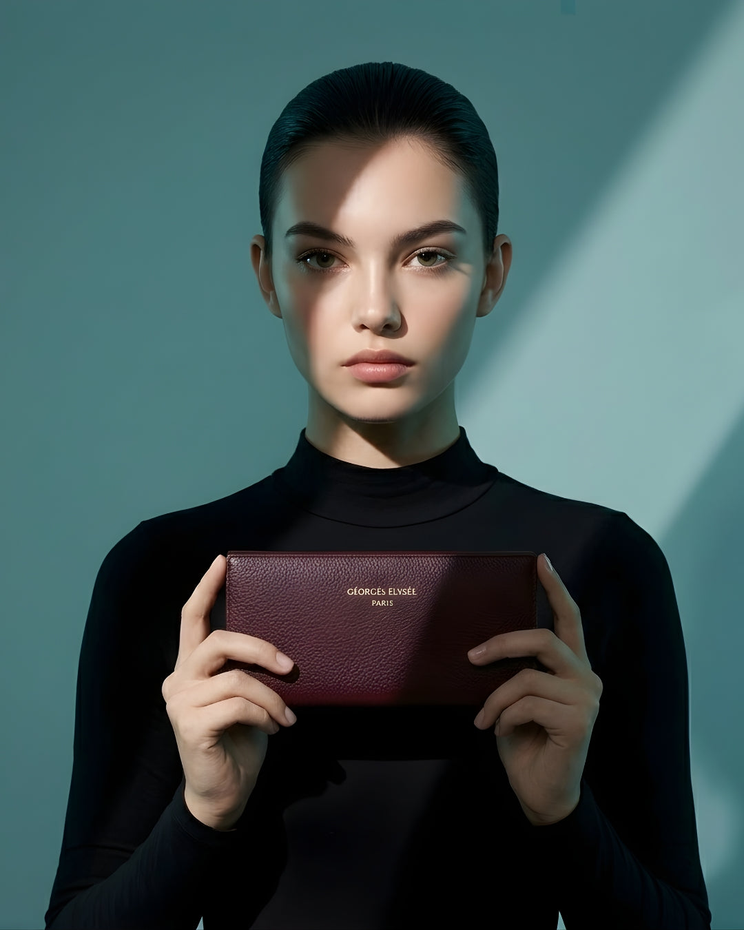 Dark RED Travel wallet