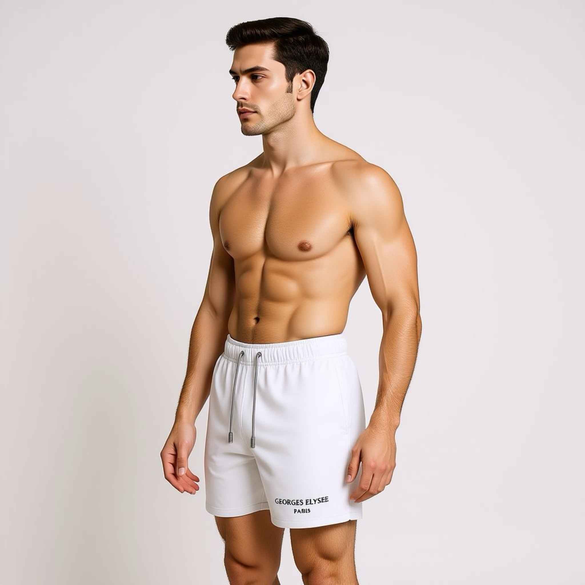 White - GÉORGÉS ÉLYSÉE Swim Shorts