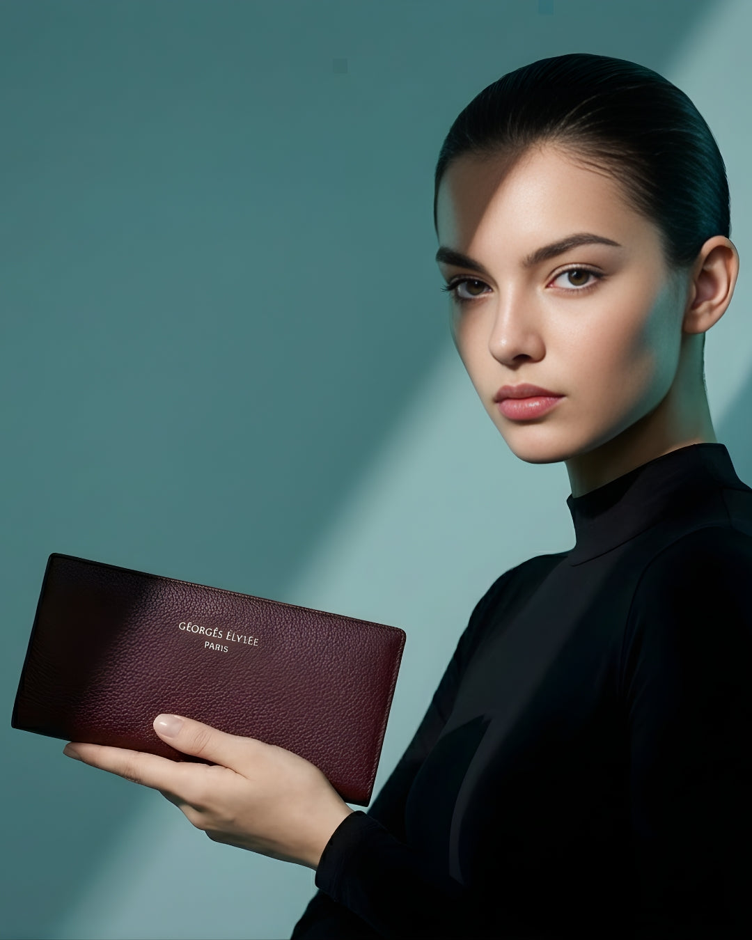 Dark RED Travel wallet