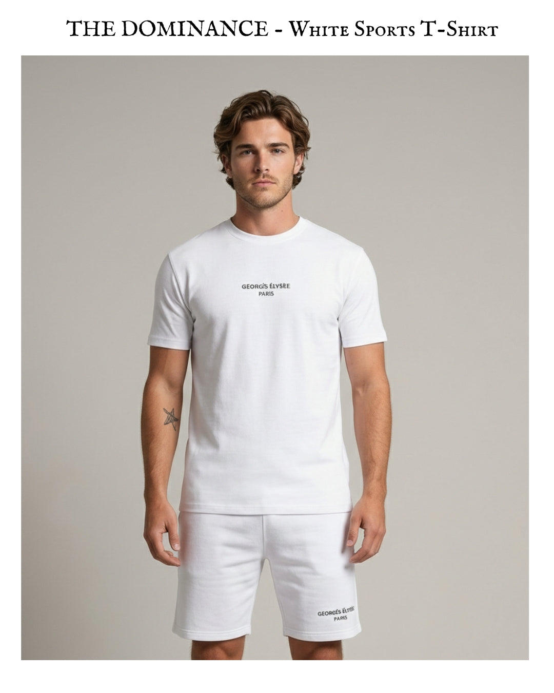 THE DOMINANCE - White Performance Sports T-Shirt