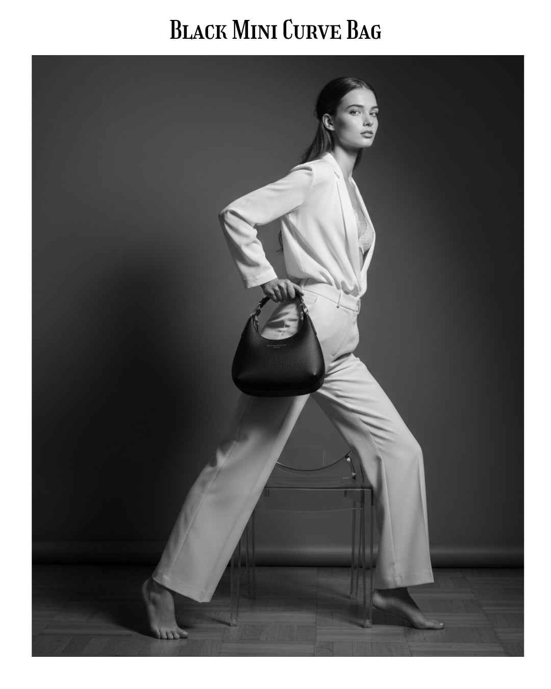 Black Mini Curve Bag