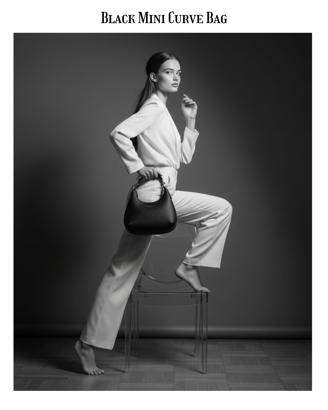 Black Mini Curve Bag