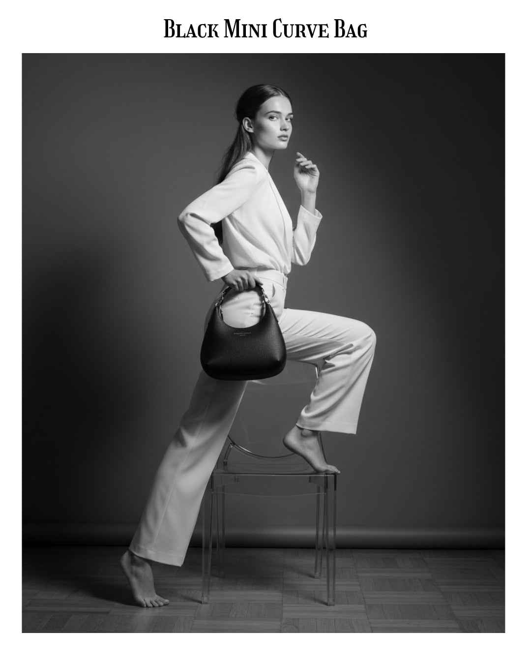 Black Mini Curve Bag