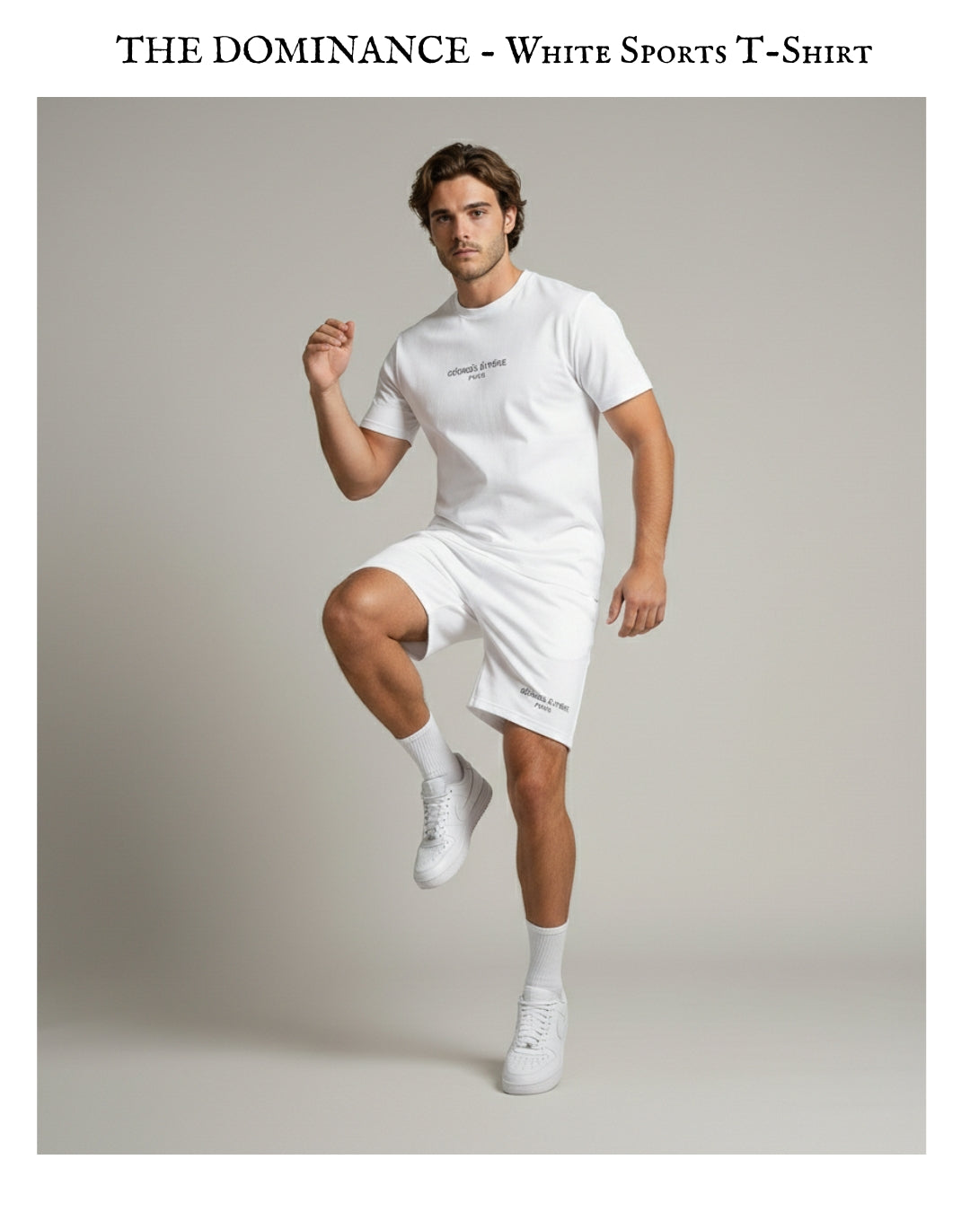 THE DOMINANCE - White Performance Sports T-Shirt