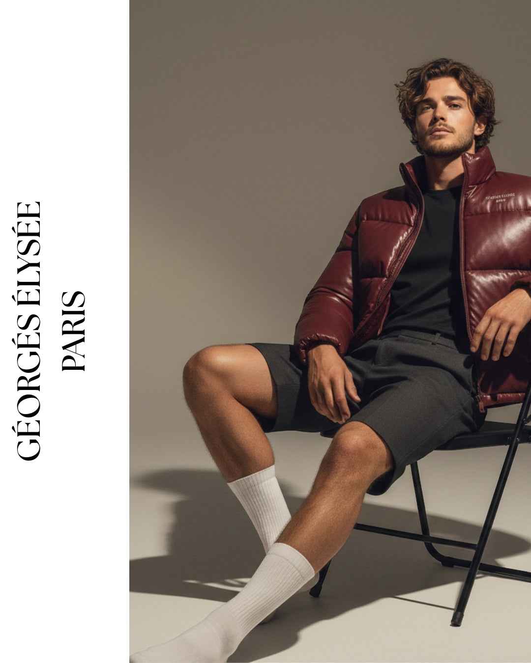 Burgundy - Mens Puffer Jacket