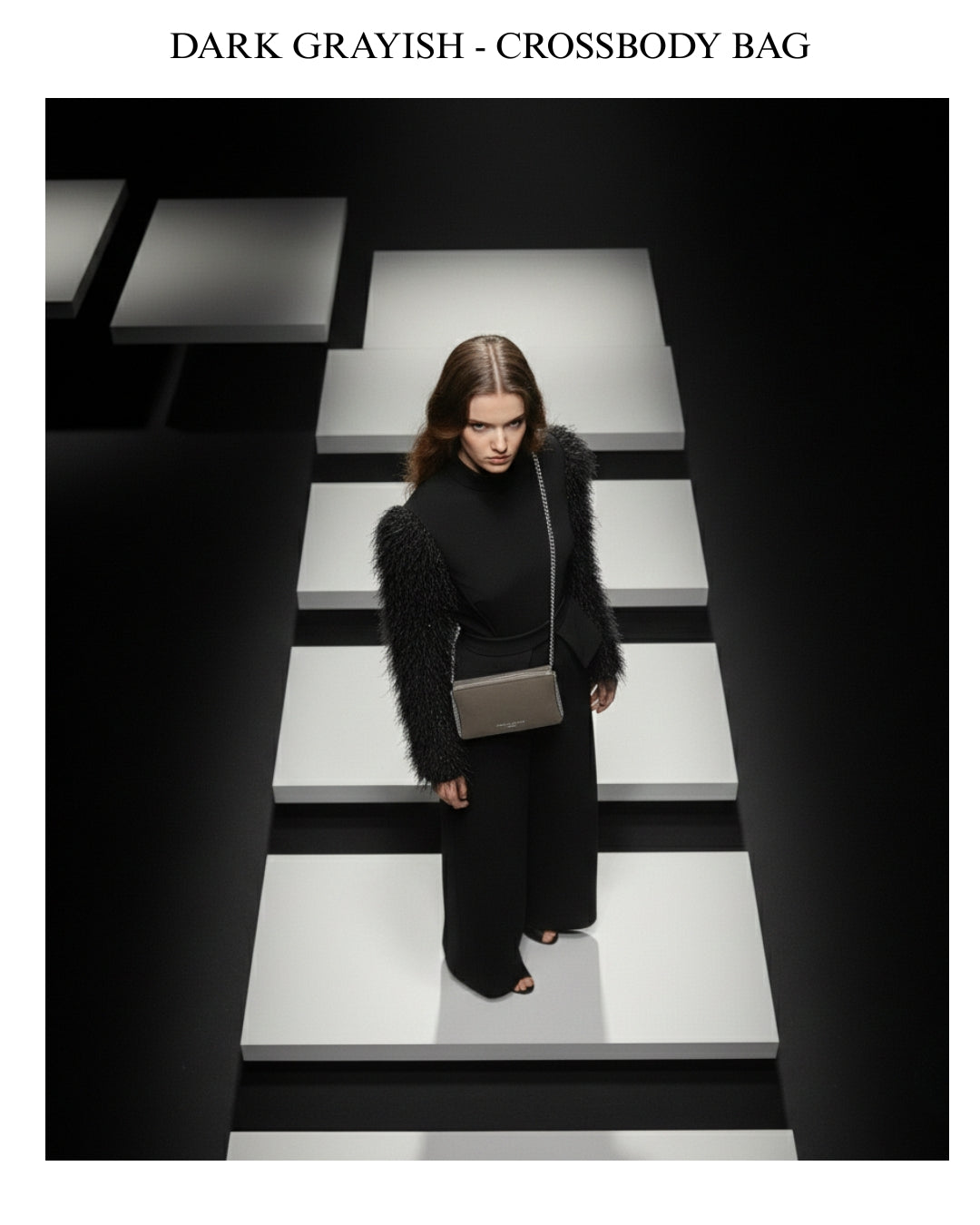 Dark Grayish - Crossbody Bag