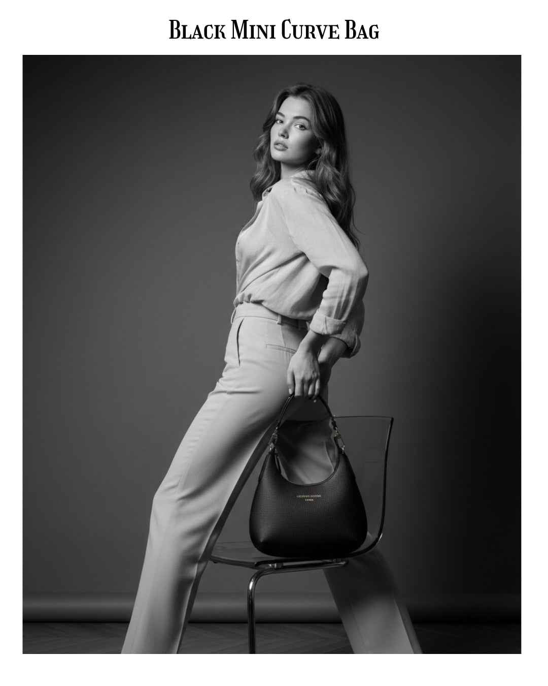 Black Mini Curve Bag