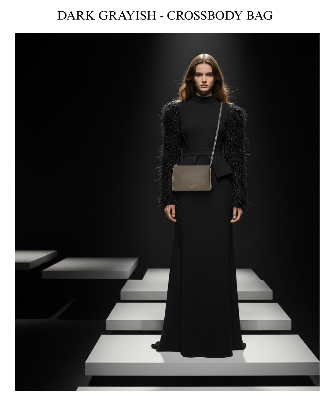 Dark Grayish - Crossbody Bag