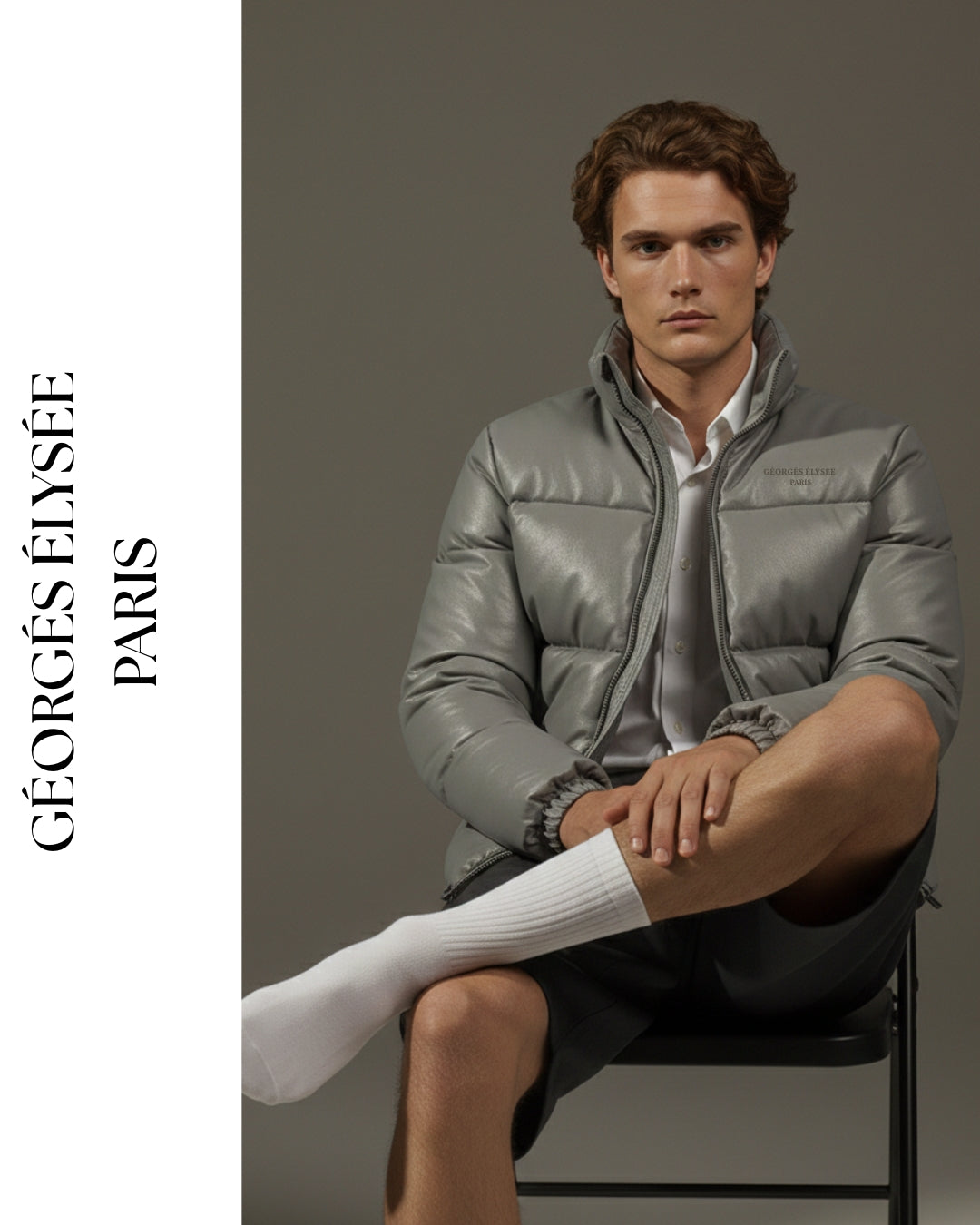 Grey - Mens Puffer Jacket