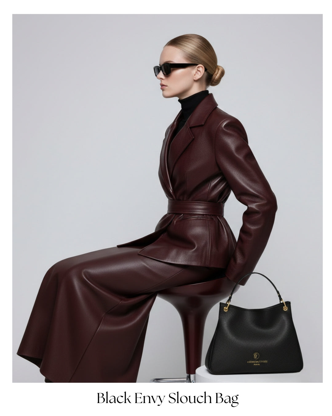 Black Envy Slouch Bag