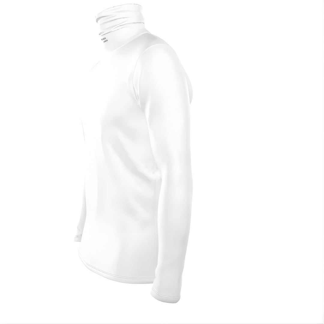 White - Mens slim fit roll neck