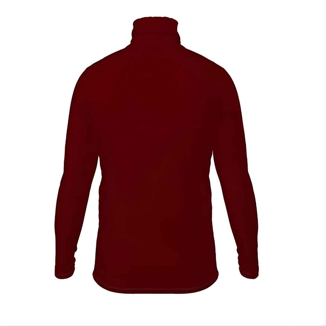Burgundy - Mens slim fit roll neck