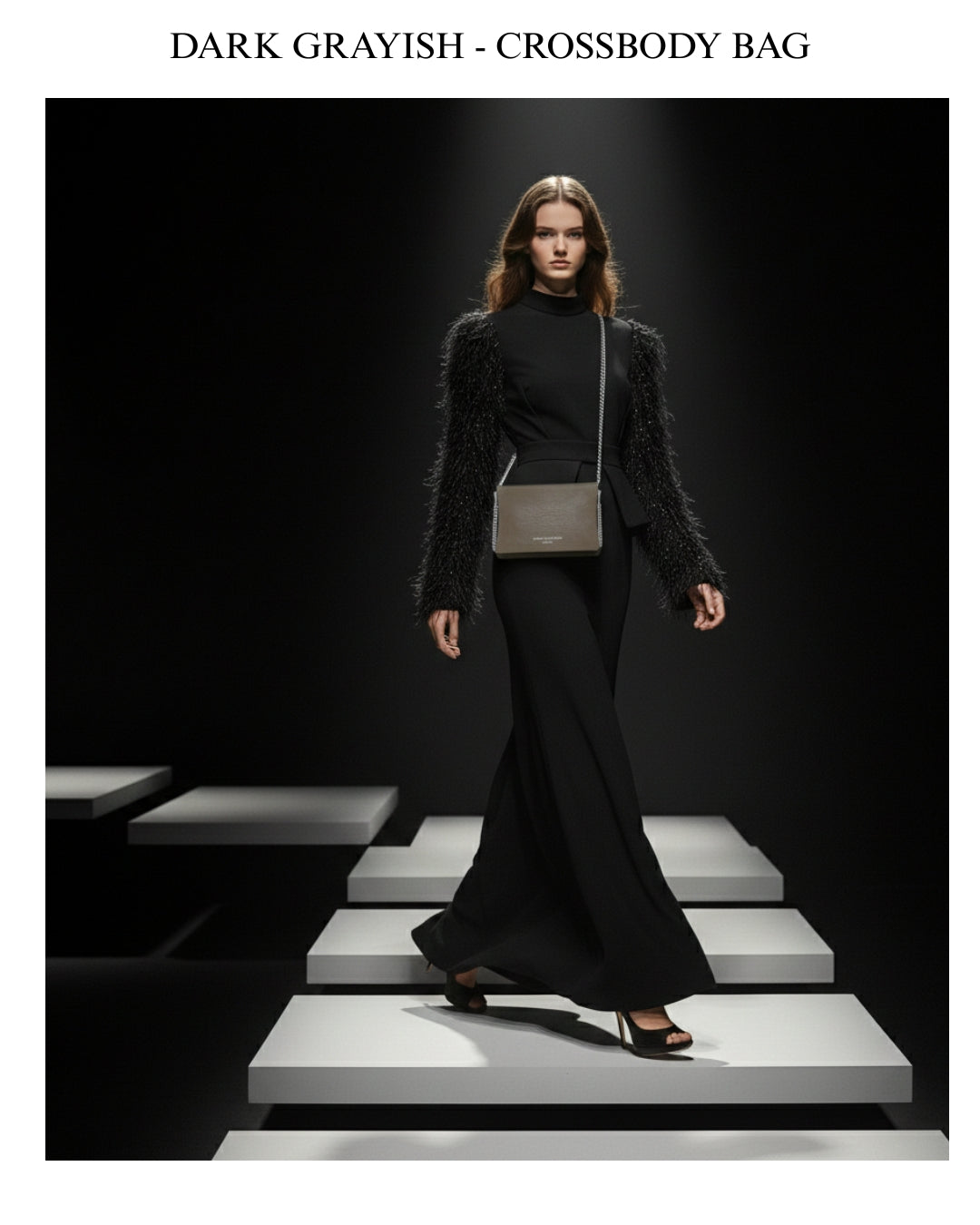 Dark Grayish - Crossbody Bag