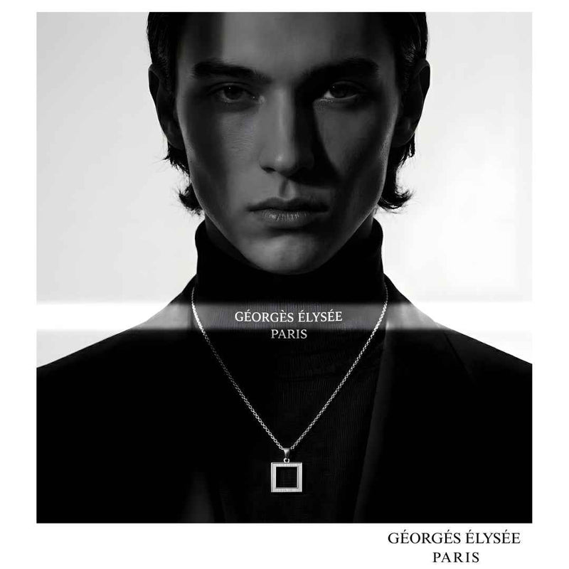 Black - Mens slim fit roll neck