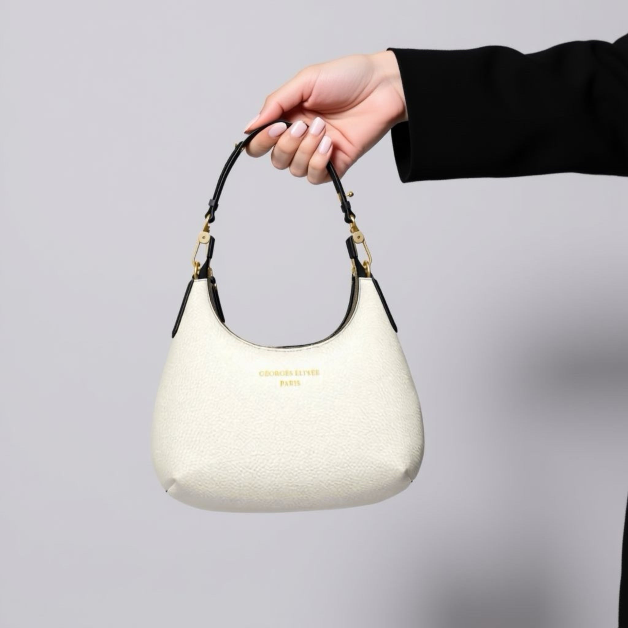 Cream Mini Curve Bag